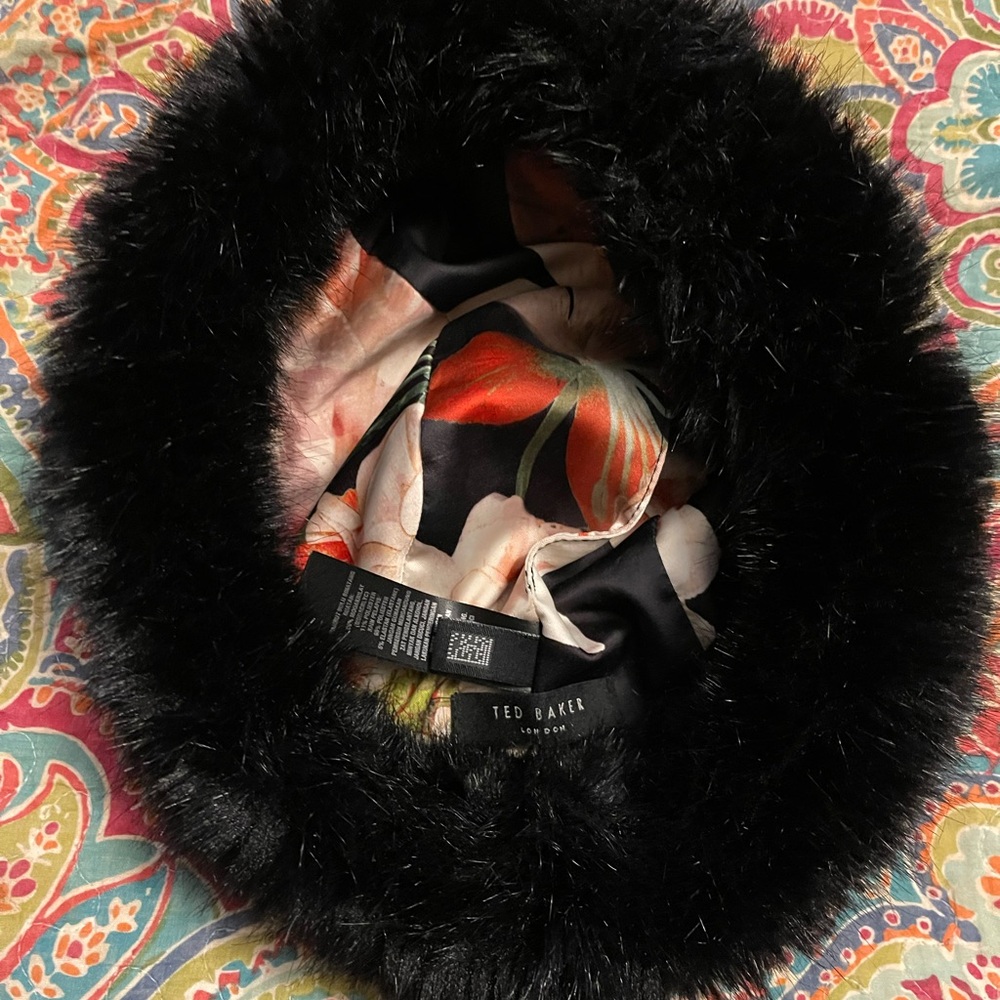 Ted Baker reversible faux fur hat